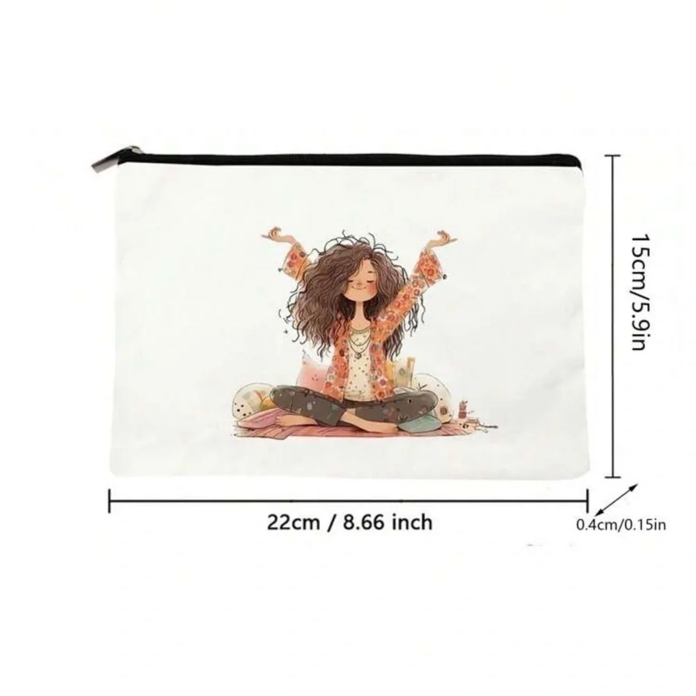 Yoga Canvas Makeup CreamTravel Bag